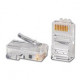 RJ45 MODULAR PLUG UTP KAT 6 AWG 28 STIV/FLEX LEDER INCL. TYLLE    GIGA-LAN ZONE    10 STK. PK.