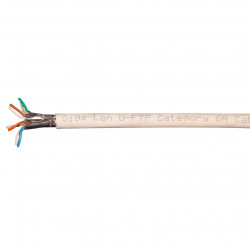 GIGA-LAN U-FTP KABEL 4X2XAWG23 KAT6A LSZH HVID 500 M TRL  CPR:CCA