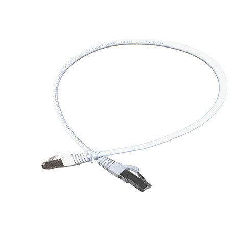 GIGA-LAN RJ45 S-FTP SLIM PATCH KBL KAT 6A 0,5M HVID LSZH COMPONENT COMPLIANT