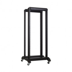 ÅBEN RACK 27HE H1444xB600xD600MM SORT LRG-150