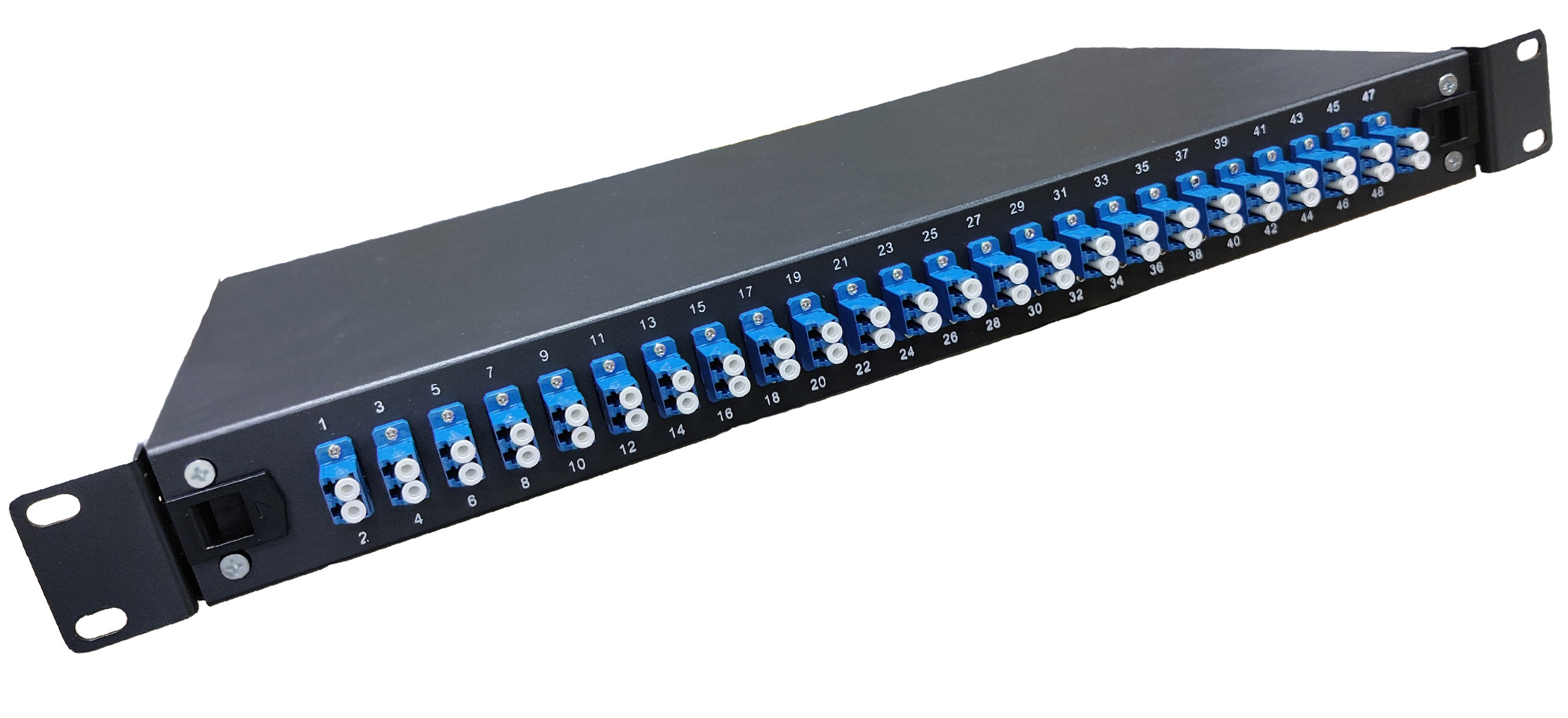 LAN-OPTIC FIBERUDTRÆKSBOKS MONTERET 24XLC DUPLEX SM