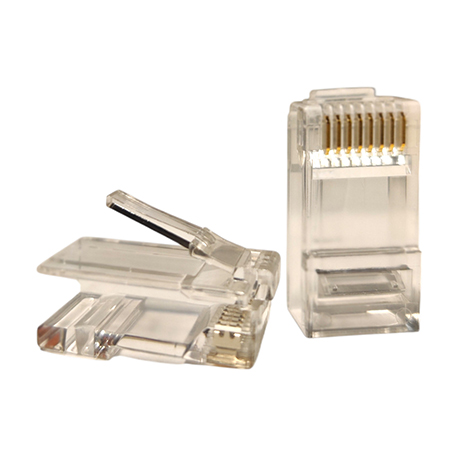 RJ45 MODULAR PLUG UTP KAT 6 AWG 28. 10 STK. PK INCL. TYLLE GIGA-LAN ZONE. STIV/FLEX LEDER