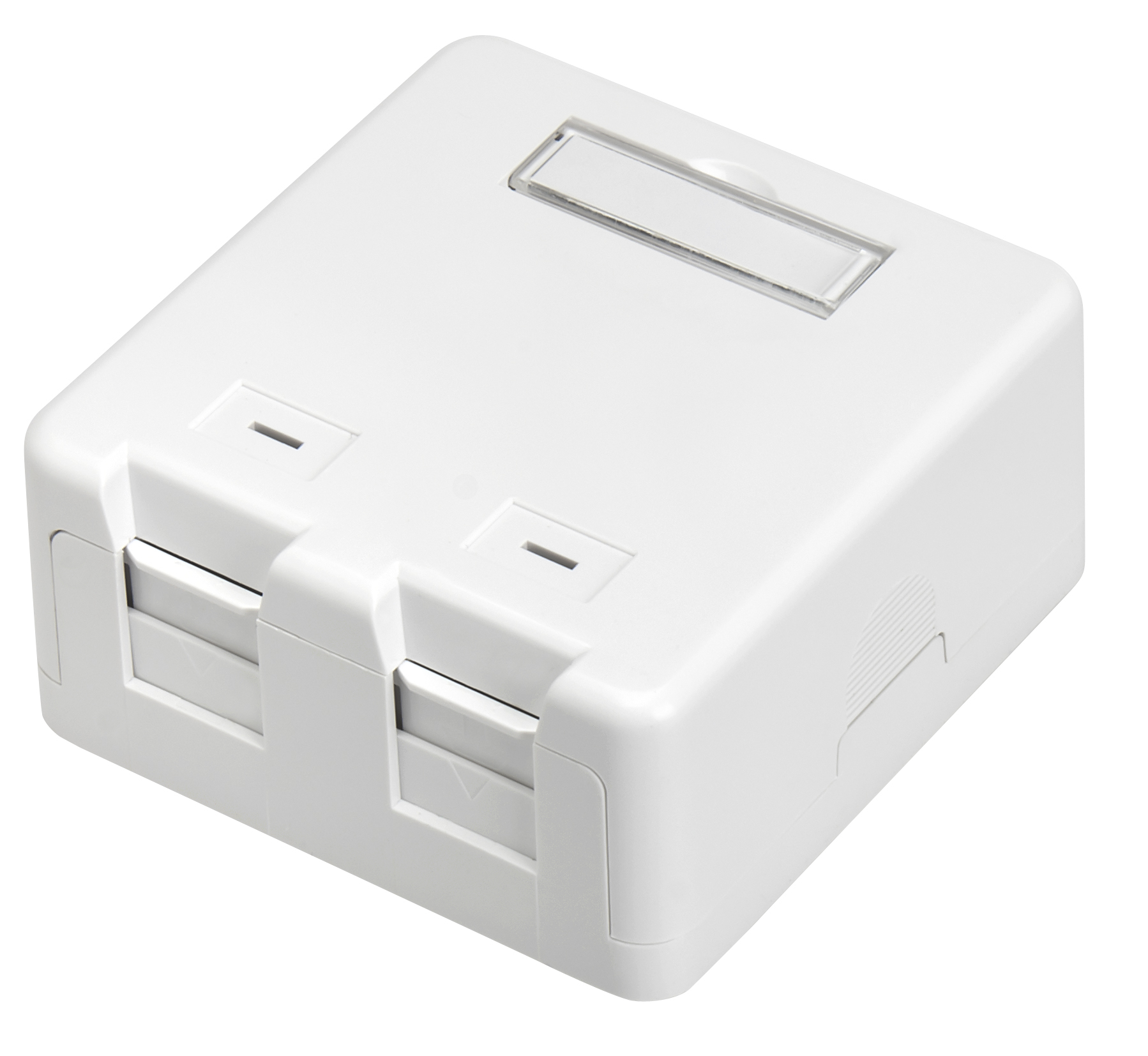 GIGA-LAN MONTAGEBOKS FOR 2XRJ45 JACK HVID