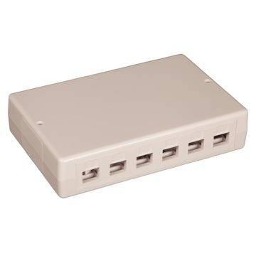 GIGA-LAN MONTAGEBOKS FOR 6/12 RJ45 JACK HVID