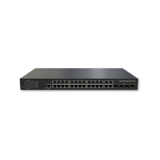 24-PORT 10/100/1000 POE PORT 1-24 SUPPORT 30W UPLINK 4-PORT GIGABIT COMBO TP/SFP