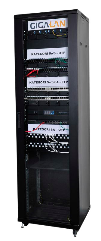 19" RACK 32HE H1600XB600XD600MM GD SORT LRG-300