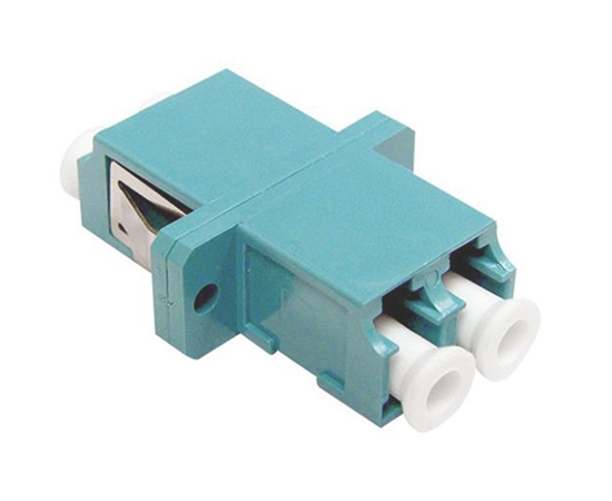 LC-MELLEMLED DUPLEX OM3 3-PUNKT LÅS ZIRKONIA SC FOOTPRINT AQUA