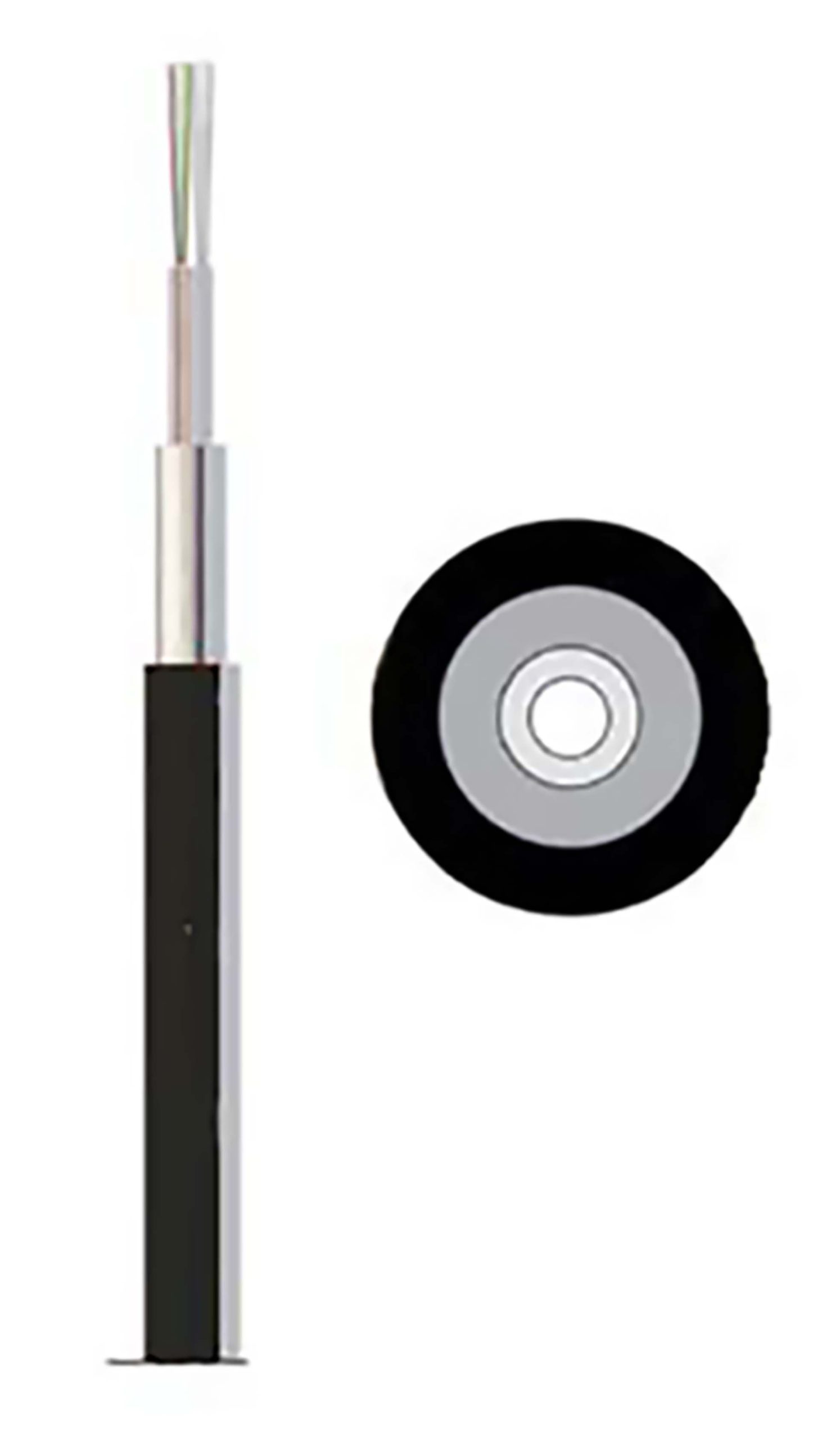 LAN-OPTIC FIBERKABEL 12x9/125 OS2 PE KAPPE UDENDØRS