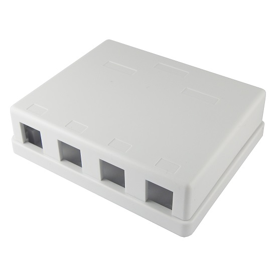 GIGA-LAN MONTAGEBOKS FOR 4XRJ45 JACK HVID