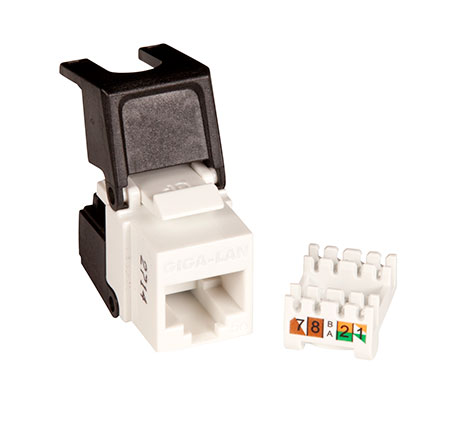 GIGA-LAN PRO UTP FLIP JACK C5E KEYSTONE GIGA-LAN PRO