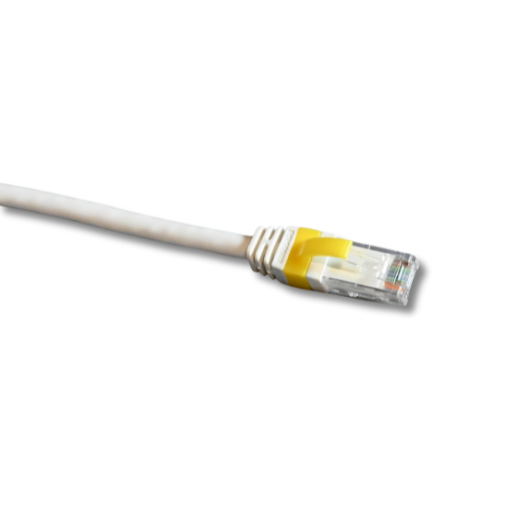 FARVE CLIPS FOR GIGA-LAN RJ45 PATCH KABEL GUL PK. Á 10 STK