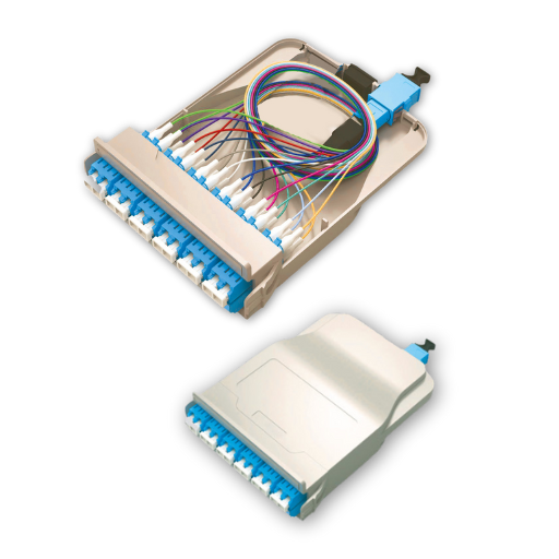 MPO/M/APC -6 LC DUPLEX CASETTE SM STANDARD LOSS METHOD A LAN-OPTIC FS