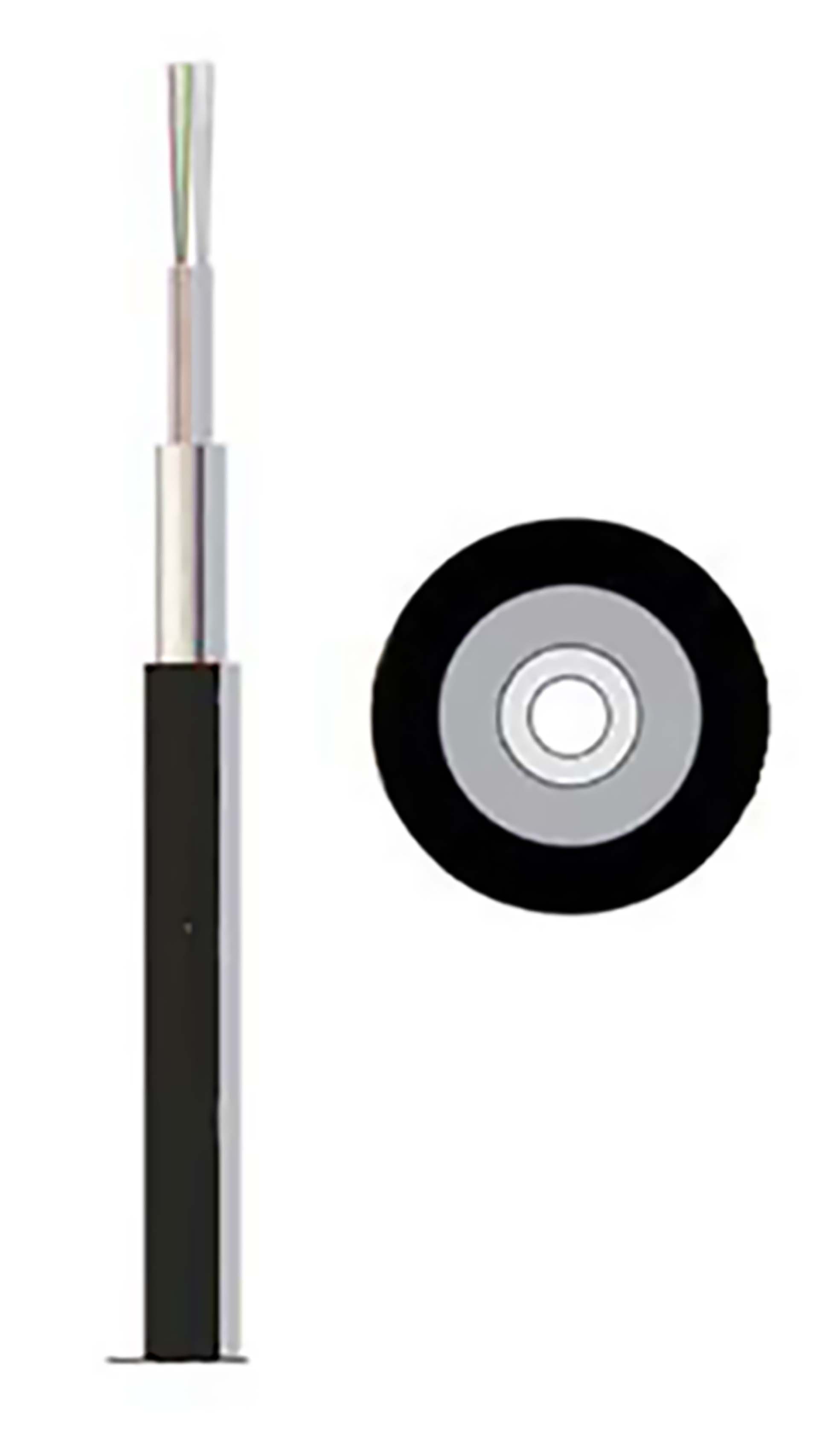 LAN-OPTIC FIBERKABEL 12x9/125 OS2 PE KAPPE UDENDØRS