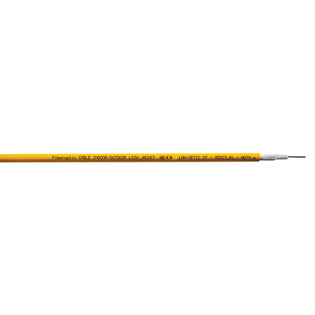 LAN-OPTIC FIBERKABEL 48X9/125 OS2 G657A1 LSZH INDEN/UDENDØRS GUL