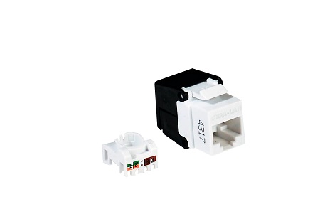 GIGA-LAN STANDARD UTP FLIP JACK C6 KEYSTONE