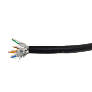 GIGA-LAN S-FTP KABEL 4X2XAWG23 KAT. 7 WR-LSZH SORT UDEN/INDEN DØRS 500 M TRL
