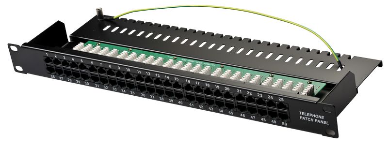 GIGA-LAN TELE PATCH PANEL 50 PORT 1HE SORT