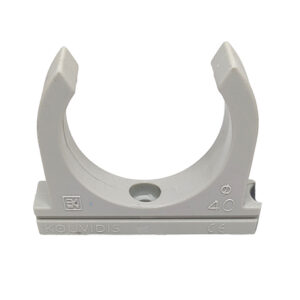 CLIPS HOLDER FOR RØR DIAM. 40 MM GRÅ PKK á 20 STK